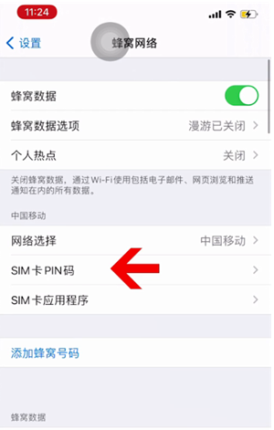 定海苹果14维修网分享如何给iPhone14的SIM卡设置密码 