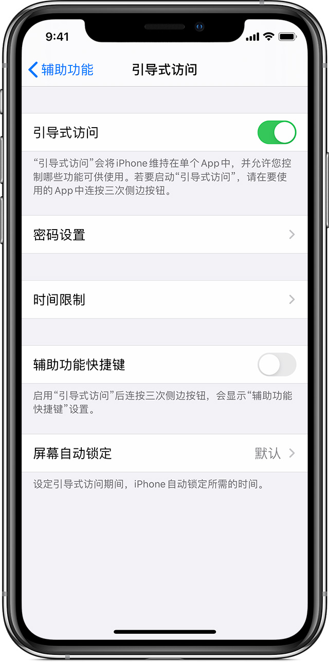 定海苹果手机维修分享如何在 iPhone 上退出引导式访问 