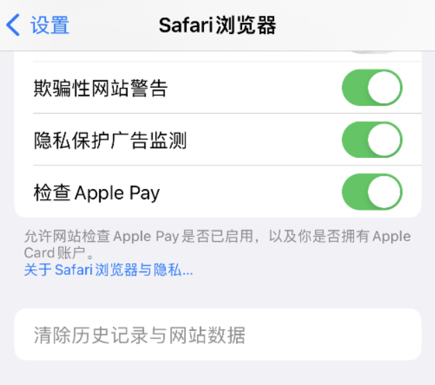 定海苹果手机维修分享Safari 浏览器清除历史记录无法使用怎么办 