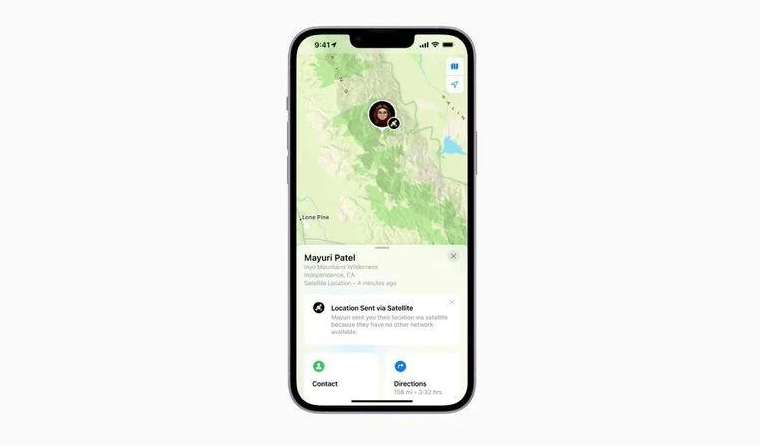 定海苹果14维修分享iPhone14系列中 FindMy功能通过卫星分享位置方法教程 