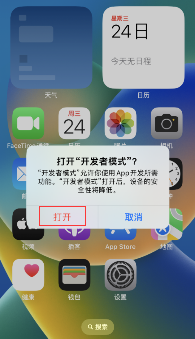 定海苹果手机维修分享如何打开开发者模式 
