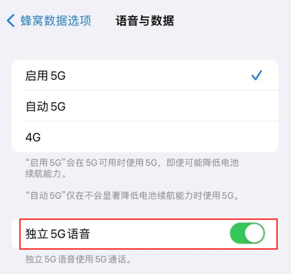 定海苹果14维修分享iPhone 14 Pro如何开启VoNR 