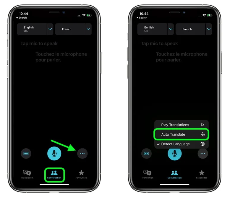 定海苹果手机维修分享iOS 15 “翻译” App 新改进 