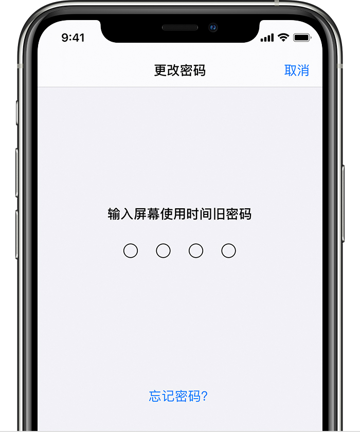 定海苹果手机维修分享iOS 14 忘记屏幕使用时间密码怎么办 